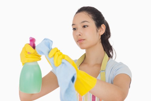 Professional carpet cleaning for a staircase