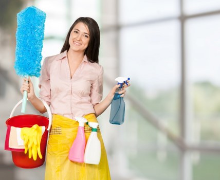 Cleaning team maintaining desks and shared office spaces in Richmond