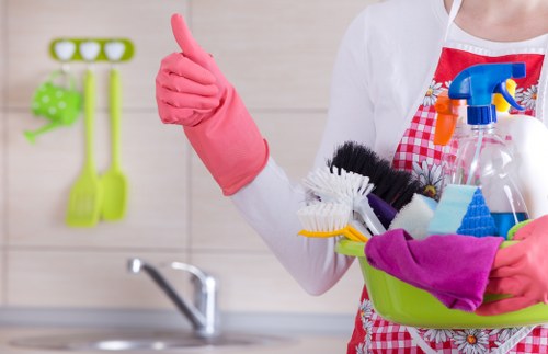 Deep cleaning equipment used on a hard floor in Richmond upon Thames
